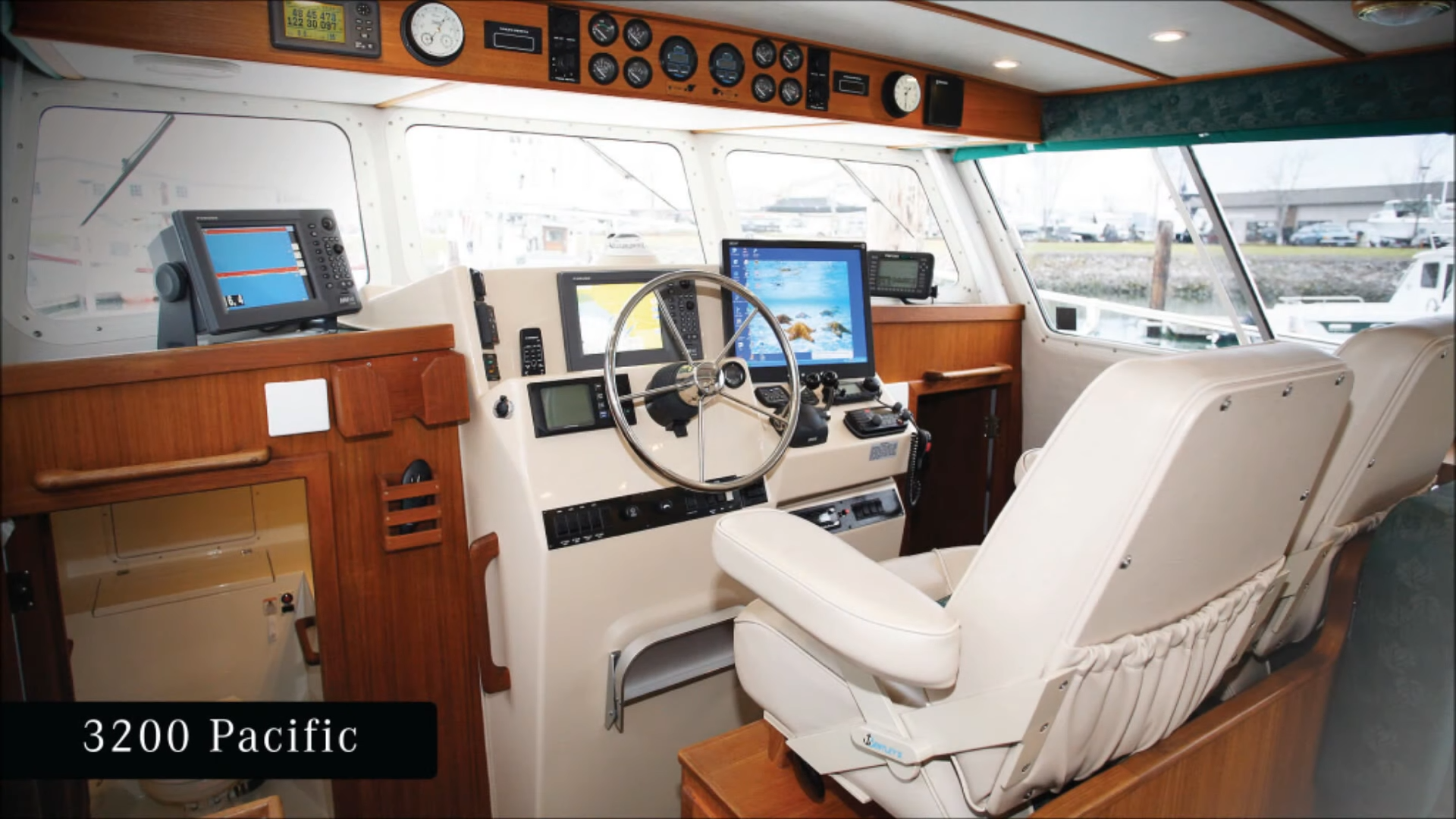 Luxury interior of Seasport 3200 catamaran